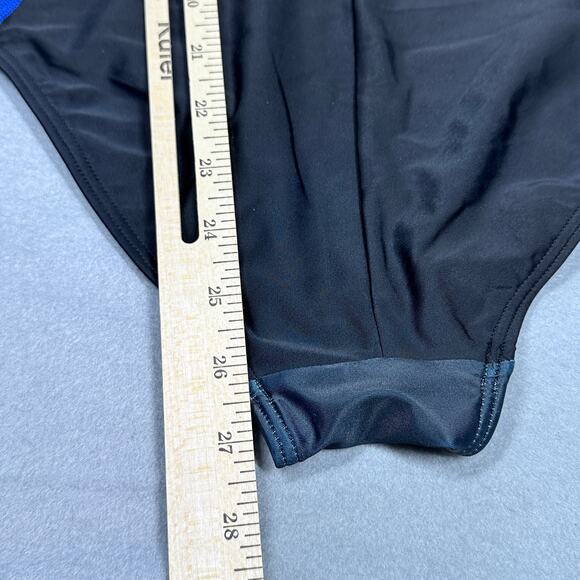 Attraco Sports Swimsuit Womens Medium Black with Blue Accents One Piece Outdoors - Picture 7 of 12
